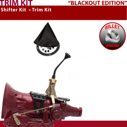 PG Shifter Kit 8" Trim Kit BLK Dual Shift BLK Boot Billet Knob For E27DB - Part Number: ASCS2B2G92X0A