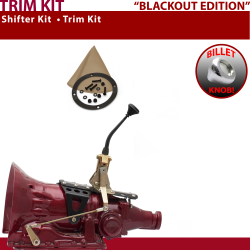 PG Shifter Kit 8" Trim Kit BLK Dual Shift TN Boot Billet Knob For E27DF - Part Number: ASCS2B2G92X0E
