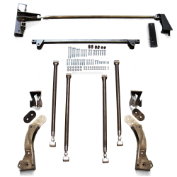 1964-1970 Mustang Bolt-In Deluxe 4-Link Kit - Shocks Not Included - Part Number: HEXTTK9WOS