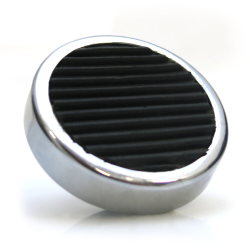 Round Billet Headlight Switch Dimmer High Beam Pedal Cover - Part Number: ASCPEDCC002