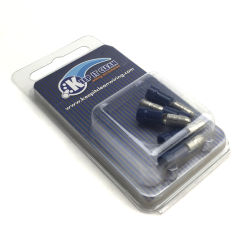 Blister Pack Male Bullet Connector Blue Vinyl - Part Number: BULVMBXBP