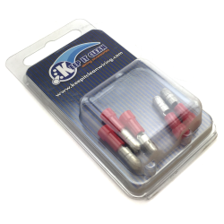 Blister Pack Male Bullet Connector Red Vinyl - Part Number: BULVMRXBP