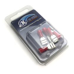 Blister Pack Female Quick Disconnect Red .250 - Part Number: KICFQDRXBP