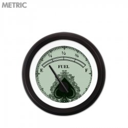 Fuel level Gauge - Spade Series, Black Modern Needles, Black Trim Rings - Part Number: GAR1112ZMXKACCC