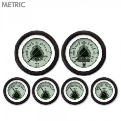 6 Gauge Set - Metric Spade Series, Black Modern Needles, Black Trim Rings - Part Number: GAR1112ZMXRACCC