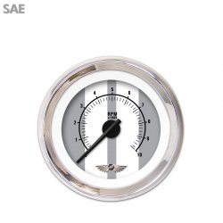 Tachometer Gauge w/ emblem - Cobra Gry, Black Modern Needles, Chrome Trim Rings - Part Number: GAR1124ZEAIABCC