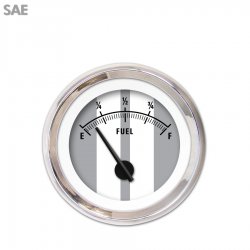 Fuel level Gauge - Cobra Gry, Black Modern Needles, Chrome Trim Rings - Part Number: GAR1124ZEXKABCC