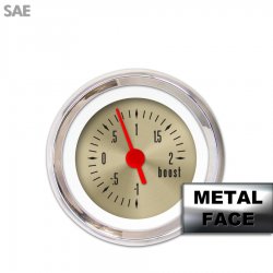 Turbo Ga. - SAE Amer Classic Gold IIII, Rd Vintage Needles, Chrome Trim Rings - Part Number: GAR1126ZEXMABAE