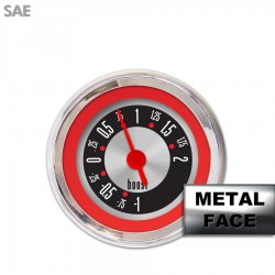 Turbo Ga. - SAE Amer Retro Rod Rd Ring III, Rd Vintage Nedl, Chrome Trm Rings - Part Number: GAR1134ZEXMABAE