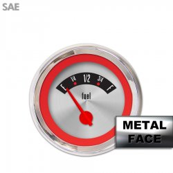 Fuel level Ga. - Amer Retro Rod Rd Ring IIII, Rd Mod Needles, Chrome Trm Rings - Part Number: GAR1135ZEXKABCE
