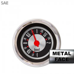 Turbo Ga. - SAE Amer Retro Rodder IIII, Rd Modern Needles, Chrome Trim Rings - Part Number: GAR1139ZEXMABCE