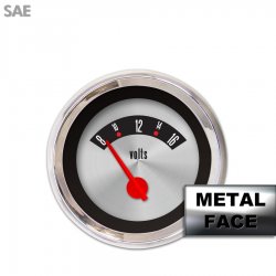 Volt Ga. - SAE American Retro Rodder IIII, Rd Modern Needles, Chrome Trim Rings - Part Number: GAR1139ZEXNABCE