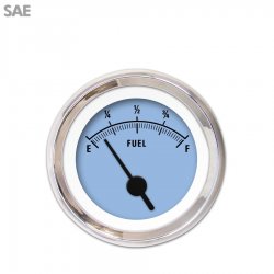 Fuel level Gauge - Rider Bl, Black Vintage Needles, Chrome Trim Rings - Part Number: GAR157ZEXKABAC