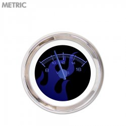 Turbo Ga. Metric Ghost Flame Black Black Flame, Black Mod Needles, Chrome Rings - Part Number: GAR183ZMXMABCF