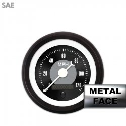 Speedo Ga. SAE American Classic Black IIII, White Classic Needles, Black Rings - Part Number: GAR18ZEXHACBD