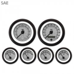 6 Gauge Set - SAE Tribal Grnay, Black Modern Needles, Black Trim Rings - Part Number: GAR191ZEXRACCC