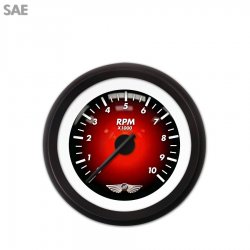 Tach Ga. w/ emblem Pulsar Rd, Black Mod Needles, Black Trim Rings Style Kit DIY - Part Number: GAR2100ZEAIACCC
