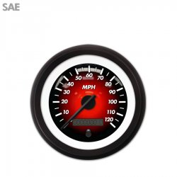 Speedo Ga. - SAE Pulsar Rd, Black Mod Needles, Black Trim Rings Style Kit DIY - Part Number: GAR2100ZEXHACCC