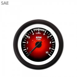 Tach Ga. Pulsar Rd, Black Modern Needles, Black Trim Rings Style Kit DIY Install - Part Number: GAR2100ZEXIACCC
