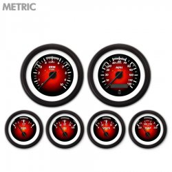 6 Ga. Set - Metric Pulsar Rd, Black Mod Needles, Black Trim Rings Style Kit DIY - Part Number: GAR2100ZMXRACCC