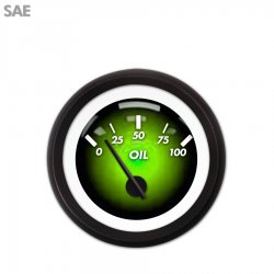 Oil Pressure Ga. - SAE Pulsar Gn, Black Mod Nedl, Black Trm Rings Style Kit DIY - Part Number: GAR2102ZEXJACCC