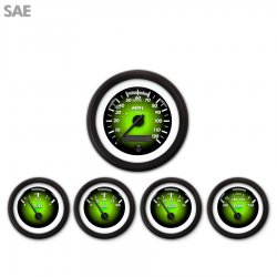 5 Ga. Set - SAE Pulsar Gn, Black Mod Needles, Black Trim Rings Style Kit DIY - Part Number: GAR2102ZEXQACCC