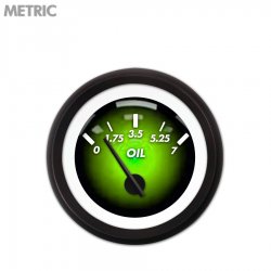 Oil Pres Ga. - Metric Pulsar Gn, Black Mod Nedl, Black Trm Rings Style Kit DIY - Part Number: GAR2102ZMXJACCC