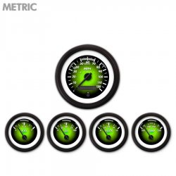 5 Ga. Set - Metric Pulsar Gn, Black Mod Needles, Black Trim Rings Style Kit DIY - Part Number: GAR2102ZMXQACCC