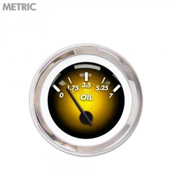 Oil Pres Ga. Metric Pulsar Amber, Black Mod Nedl, Chrom Trm Rings~Style Kit DIY - Part Number: GAR2104ZMXJABCC