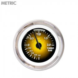 Turbo Ga. - Metric Pulsar Amber, Black Mod Nedl, Chrome Trm Rings Style Kit DIY - Part Number: GAR2104ZMXMABCC