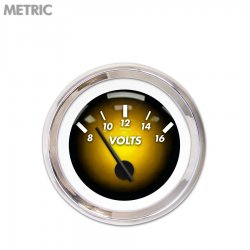 Volt Ga. - Metric Pulsar Amber, Black Mod Nedl, Chrome Trm Rings Style Kit DIY - Part Number: GAR2104ZMXNABCC