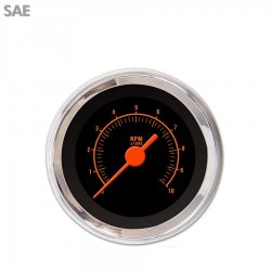 Tach Ga. Muscle Rd Text, Black, Or Vintage Nedl, Chrome Trm Rings~Style Kit DIY - Part Number: GAR2107ZEXIABAH