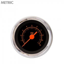 Tach Ga. Muscle Rd Text, Black, Or Vintage Nedl, Chrome Trm Rings~Style Kit DIY - Part Number: GAR2107ZMXIABAH