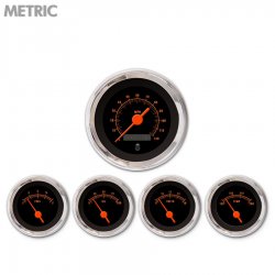 5 Ga. Set Metric Muscle Rd Txt, Black, Or Vintage Nedl, Chrom Trm Rngs~ Kit DIY - Part Number: GAR2107ZMXQABAH