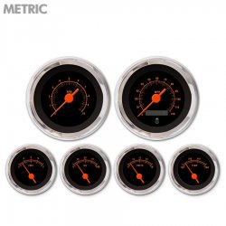 6 Ga. Set Metric Muscle Rd Txt, Black, Or Vintage Nedl, Chrom Trm Rngs~ Kit DIY - Part Number: GAR2107ZMXRABAH