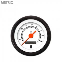 Speedo Ga. - Metric Muscle Wht, Or Vintage Nedl, Black Trm Rings Style Kit DIY - Part Number: GAR2108ZMXHACAH