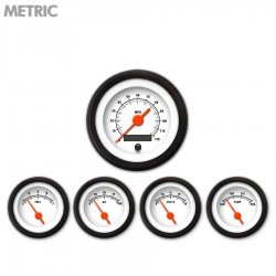 5 Ga. Set - Metric Muscle White, Or Vintage Nedl, Black Trm Rings Style Kit DIY - Part Number: GAR2108ZMXQACAH