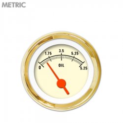 Oil Pres Ga. - Metric Muscle Tan, Or Vintage Nedl, Gold Trm Rings~Style Kit DIY - Part Number: GAR2109ZMXJAAAH