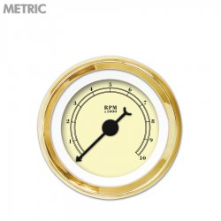 Tach Ga. - Amer Classic Tan, Black Classic Nedl, Gold Trm Rings Style Kit DIY - Part Number: GAR210ZMXIAABC