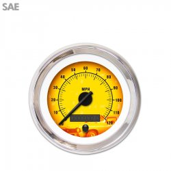 Speedo Ga. - SAE Puma 5 Series, Black Mod Nedl, Chrome Trm Rings Style Kit DIY - Part Number: GAR2111ZEXHABCC