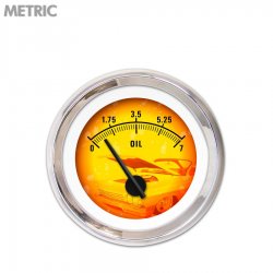 Oil Pres Ga. Metric Puma 5 Series, Black Mod Nedl, Chrom Trm Rings~Style Kit DIY - Part Number: GAR2111ZMXJABCC