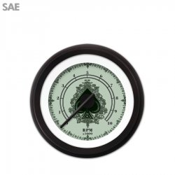 Tach Ga. - Spade Series, Black Mod Needles, Black Trim Rings Style Kit DIY - Part Number: GAR2112ZEXIACCC