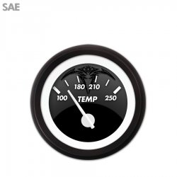 H2O Temp Ga. - SAE Ghost Tribal Series, White Mod Nedl, Black Trm Rngs~ Kit DIY - Part Number: GAR2114ZEXLACCD