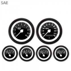 6 Ga. Set - SAE Ghost Tribal Series, Wht Mod Nedl, Black Trm Rings~Style Kit DIY - Part Number: GAR2114ZEXRACCD