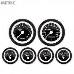 6 Ga. Set w/ebm-Metric Ghost Tribal Series, White Mod Nedl, Black Rngs~ Kit DIY - Part Number: GAR2114ZMARACCD