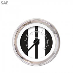 Tach Ga. - Cobra Black, Black Mod Needles, Chrome Trim Rings Style Kit DIY - Part Number: GAR2123ZEXIABCC