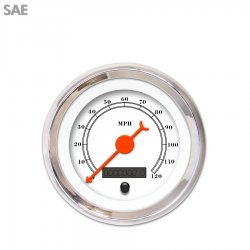 Speedo Ga. - SAE Amer Clasic Wht, Or Clasic Nedl, Chrom Trm Rings~Style Kit DIY - Part Number: GAR212ZEXHABBH