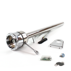 Roadster Column Stainless 4.5" Drop 9 Hole Push Button BL w/ RFID - Part Number: HEXXX0459PBL1