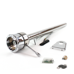 Roadster Column Stainless 4.5" Drop 9 Hole Push Button OR w/ RFID - Part Number: HEXXX0459POR1