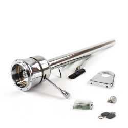 Roadster Column Stainless 4.5" Drop 9 Hole Push Button WH w/ RFID - Part Number: HEXXX0459PWH1